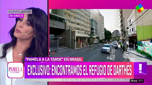 Pamela a la tarde encontró y reveló dónde vive Juan Darthés en Brasil