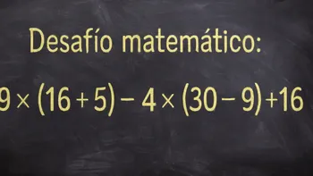 Desafío matemático: ¿en cuánto tiempo lo podés resolvér?