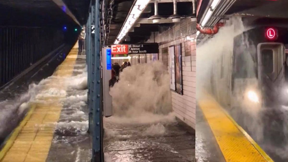 El subterráneo convertido en una trampa mortal por el cambio climático (Foto: AP).