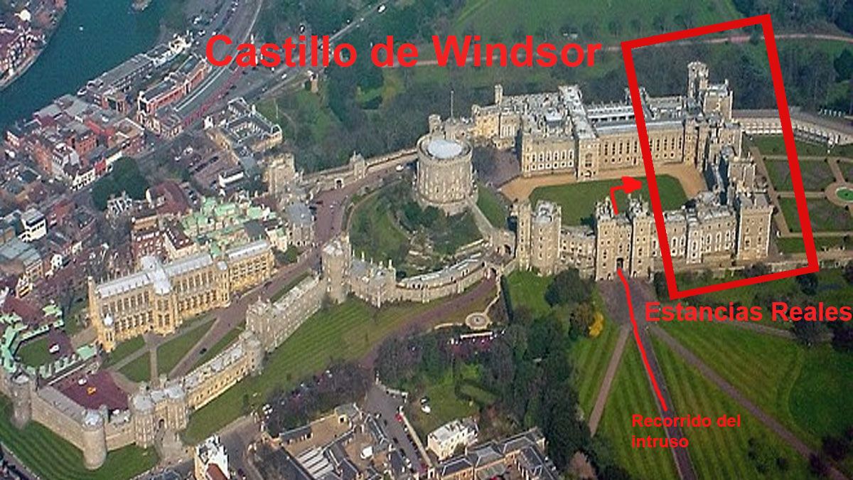Por dónde ingresó el intruso al castillo de Windsor (Foto: Archivo)