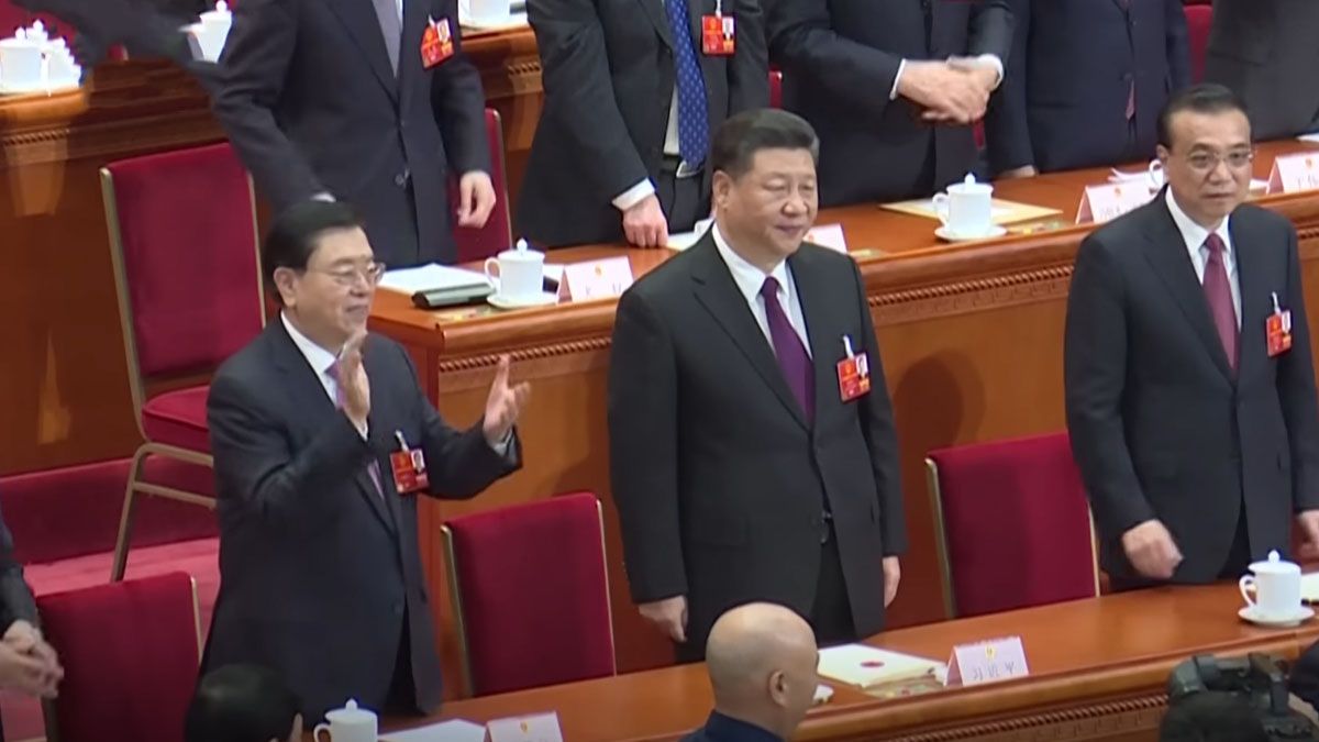 Xi Jinping aclamado por el PC chino en 2017, al iniciar su segundo período como líder del país (Foto: Gentileza South China Morning Post)