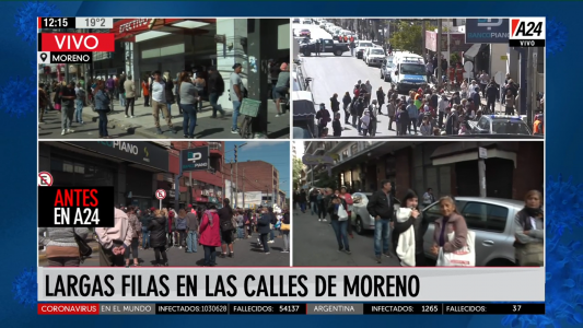 Aglomeraciones en bancos en plena cuarentena: silencio en la Rosada y pase de facturas entre funcionarios