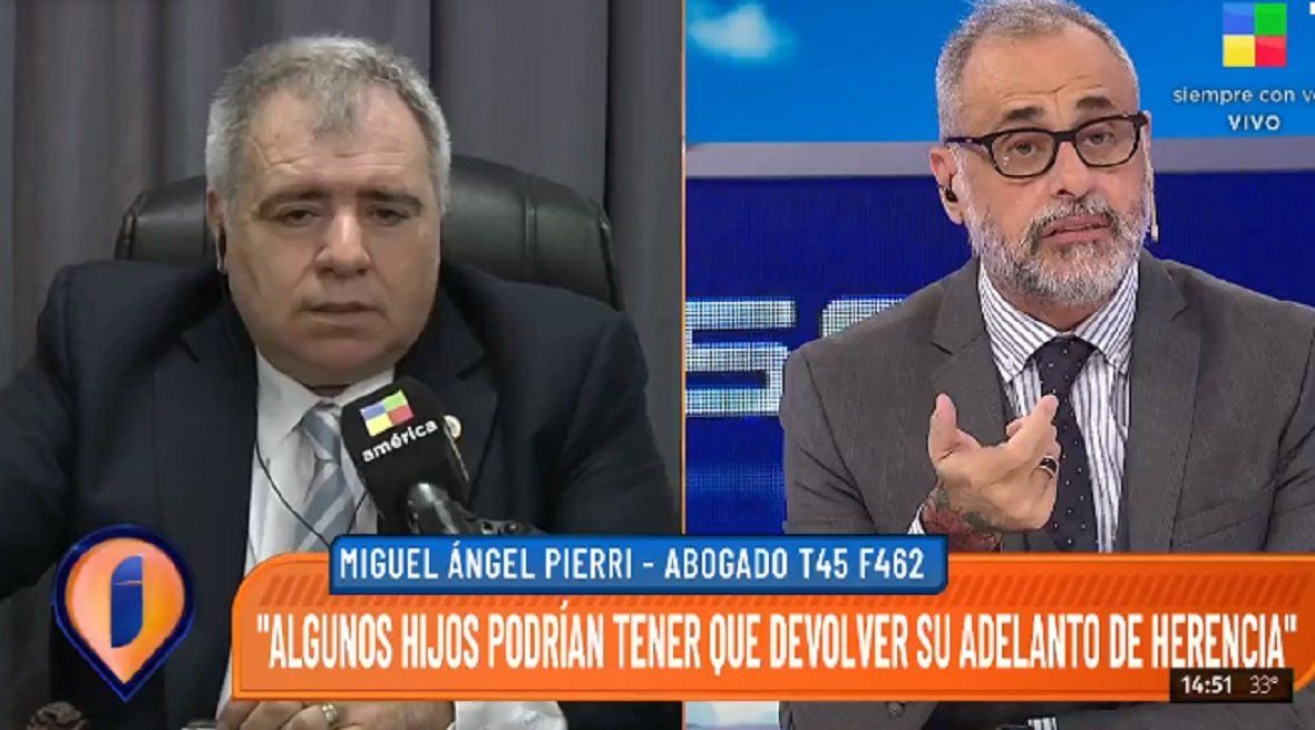 Miguel Ángel Pierri: El problema con la herencia es cuando no hay dinero para repartir