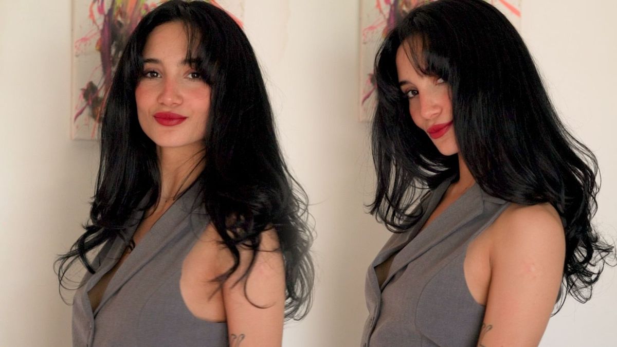 Melody Luz volvió a su primer amor: el castaño oscuro, de la mano de Issue