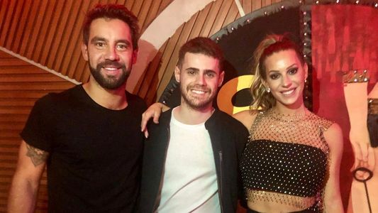 Gastón Soffritti con su amigo y su ex en SEX