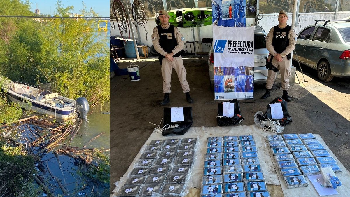 Prefectura llevó adelante un importante operativo contra el narcotráfico en Santa Fe. (Foto: PNA)