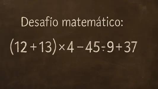 Desafío matemático: la cuenta que confunde a muchos y pocos logran resolver