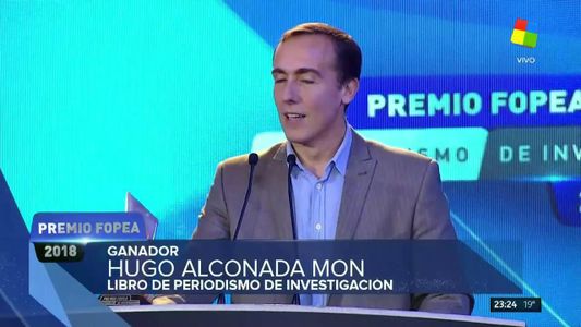 Hugo Alconada Mon ganó el galardón en la terna Libro de Investigación