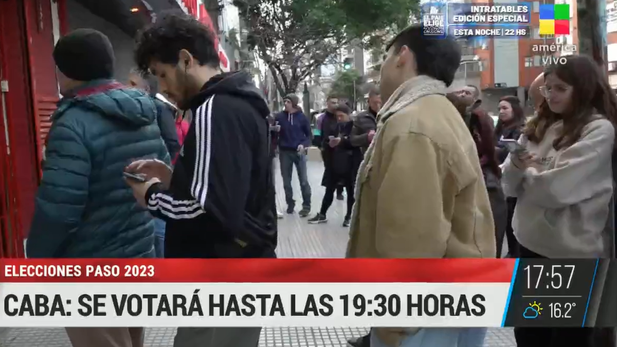 Estiran el horario de votación (Foto: captura A24)