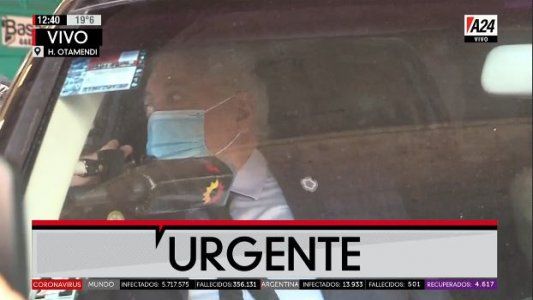 Así se retiraba dado de alta el ministro de Salud Ginés González García