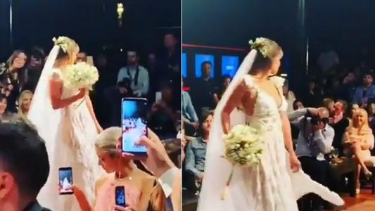 En medio de la polémica suspensión de boda, Barby Franco se vistió de novia