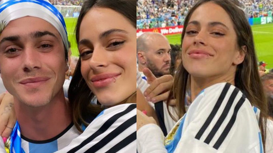 Tini Stoessel alentó a Rodrigo de Paul en el partido contra México: el video