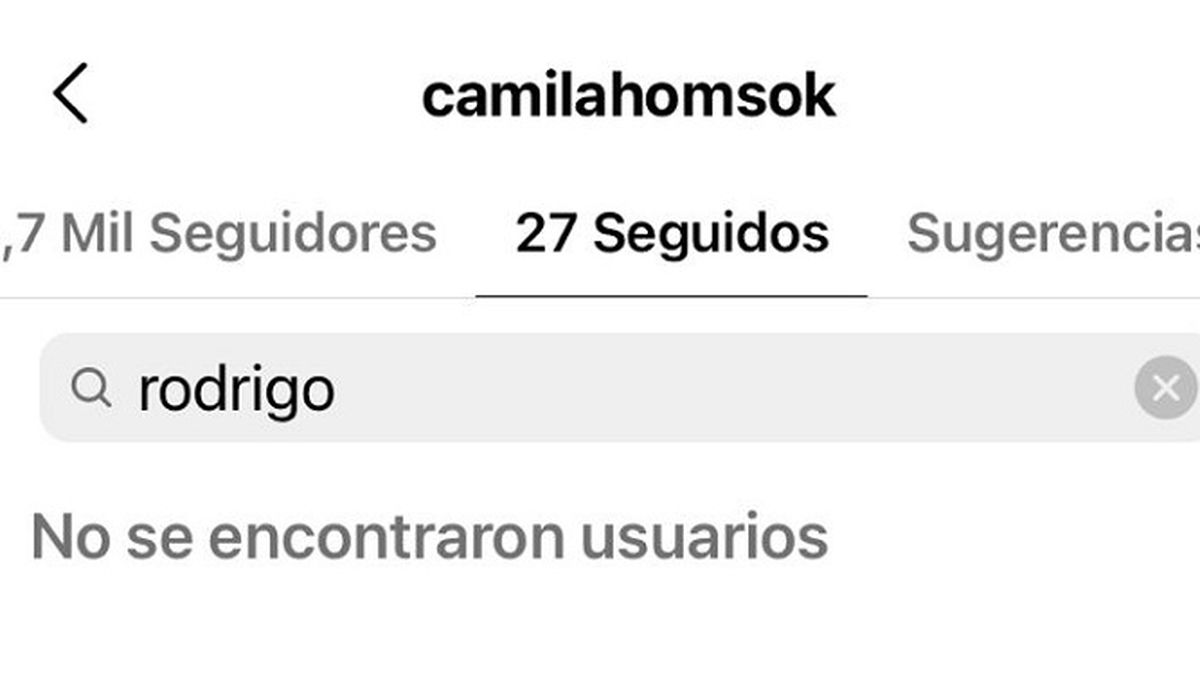 Hace ya varios días Camila Homs dejó de seguir en redes a su ex, Rodrigo de Paul. 
