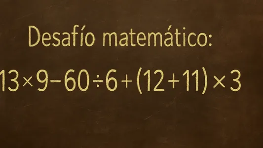 Desafío matemático: ¿en cuánto tiempo lográs resolverlo?
