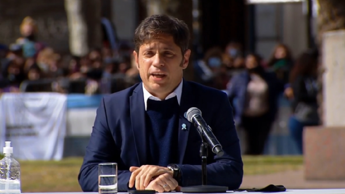 Polémica por un furcio de Axel Kicillof durante el acto en Avellaneda