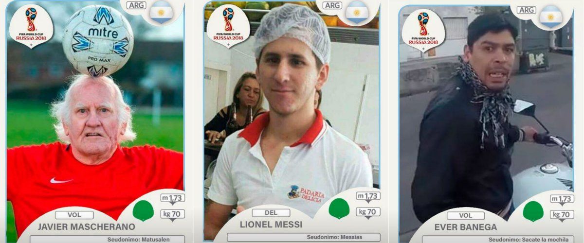 Las otras figuritas de la Selección Argentina: los memes que son furor en Whatsapp
