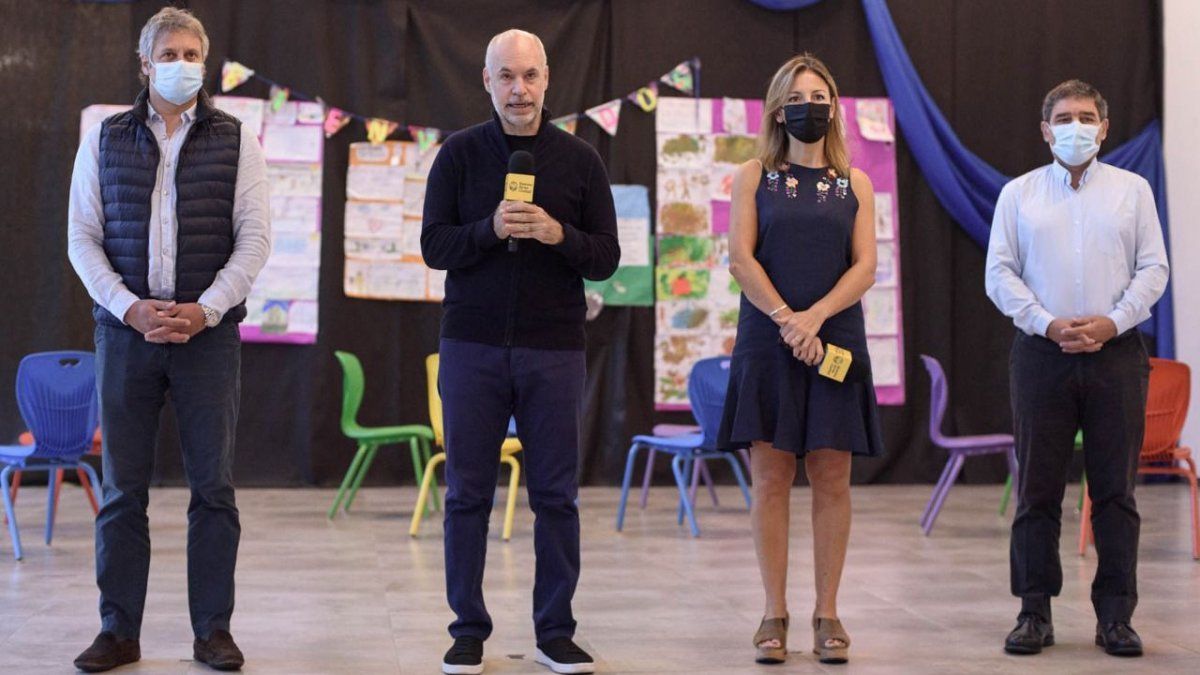 Rodríguez Larreta anunció la vuelta a la normalidad en las escuelas porteñas: sin burbujas ni pase sanitario (Foto: Gobierno de la Ciudad).
