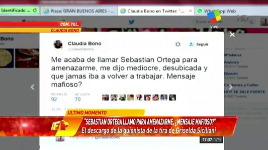 Me dijo que era mediocre, muy mala y que no iba trabajar nunca más