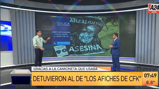 Afiches contra Cristina: quién es el acusado y sus contactos políticos