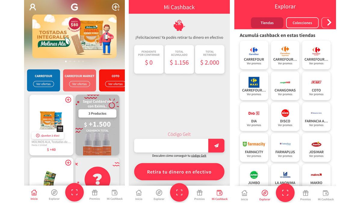 La app Gelt ofrece desde alimentos de primera necesidad hasta productos de dermo-cosmética.  