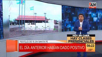 El cumpleaños se realizó en una chacra en la zona rural de La Linda, en el departamento santafesino de San Cristóbal. (Captura de Tv)