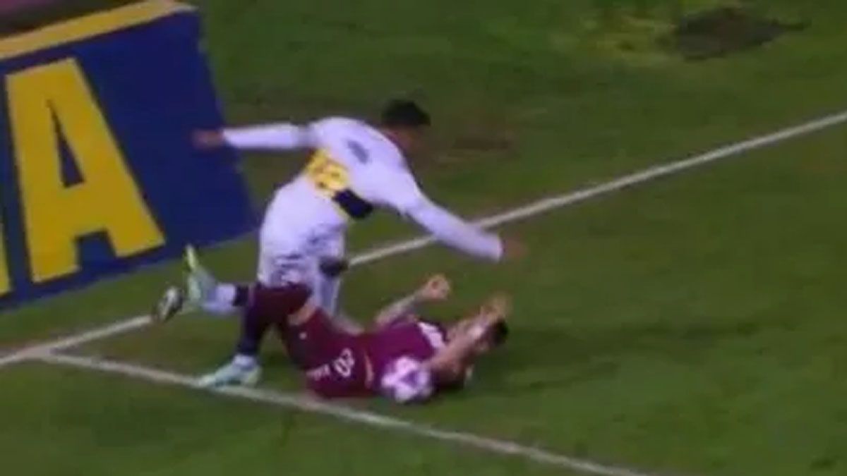 Boca reclamó penal pero el árbitro del encuentro no sancionó.&nbsp;