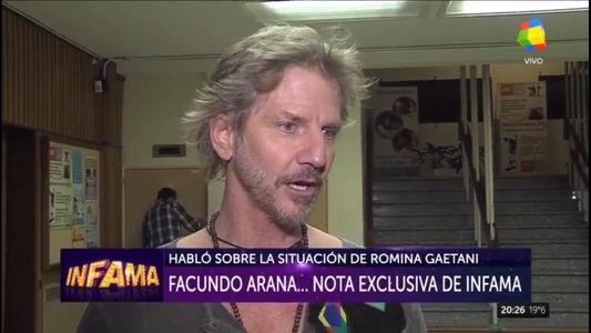 Facundo Arana sobre el fuerte posteo a Romina Gaetani: En verdad pensé que se iba a morir