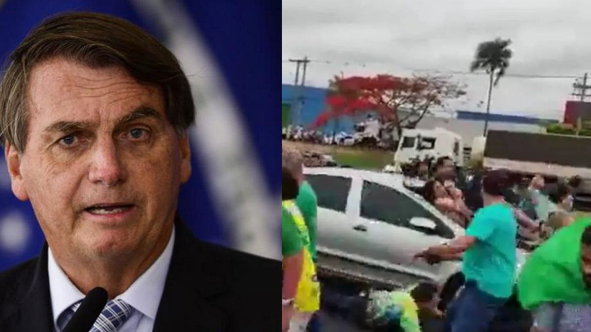 11 seguidores de Jair Bolsonaro resultaron heridos (Foto: Télam).