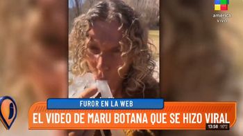 Maru Botana habló del video viral chupando hielo: Soy re naturaleza y me copó