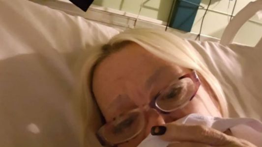 Silvia Süller publicó fotos desde el hospital