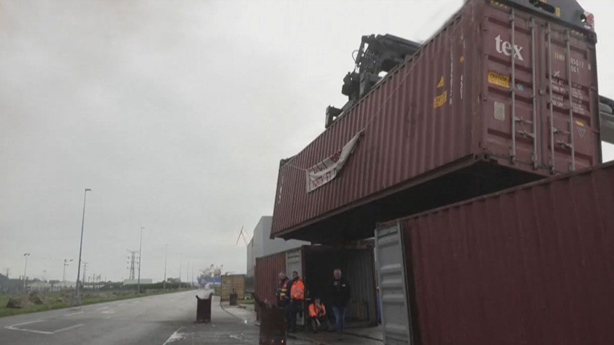 Cortes y bloqueos a los puertos y refinerías en diferentes puntos de Francia. (Foto: Captura de TV)
