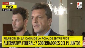 Massa sobre la posibilidad de aliarse con CFK: Argentina no tiene que pensar en términos de divisiones