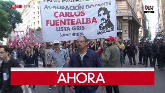 EN VIVO: movilización de la CGT y la protesta en la calles
