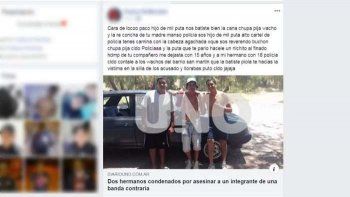 Lo condenaron por asesino y se burló en Facebook: Hacele un nichito al finado