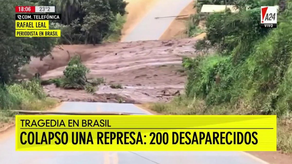 Tragedia En Brasil Colapsó Una Represa Y Hay 200 Desaparecidos Por Una Avalancha De Lodo 