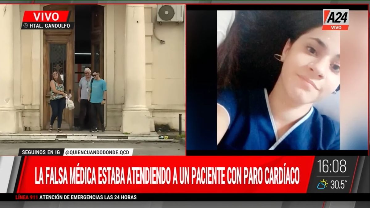 La falsa médica había usurpado la identidad de una doctora de General Rodríguez (Foto: Captura).