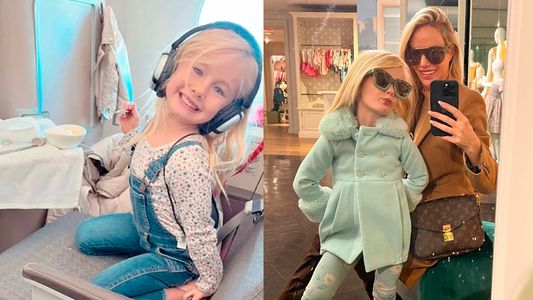 Matilda de 4 años viajó sola a Europa de vacaciones: mirá como reaccionó Luciana Salazar
