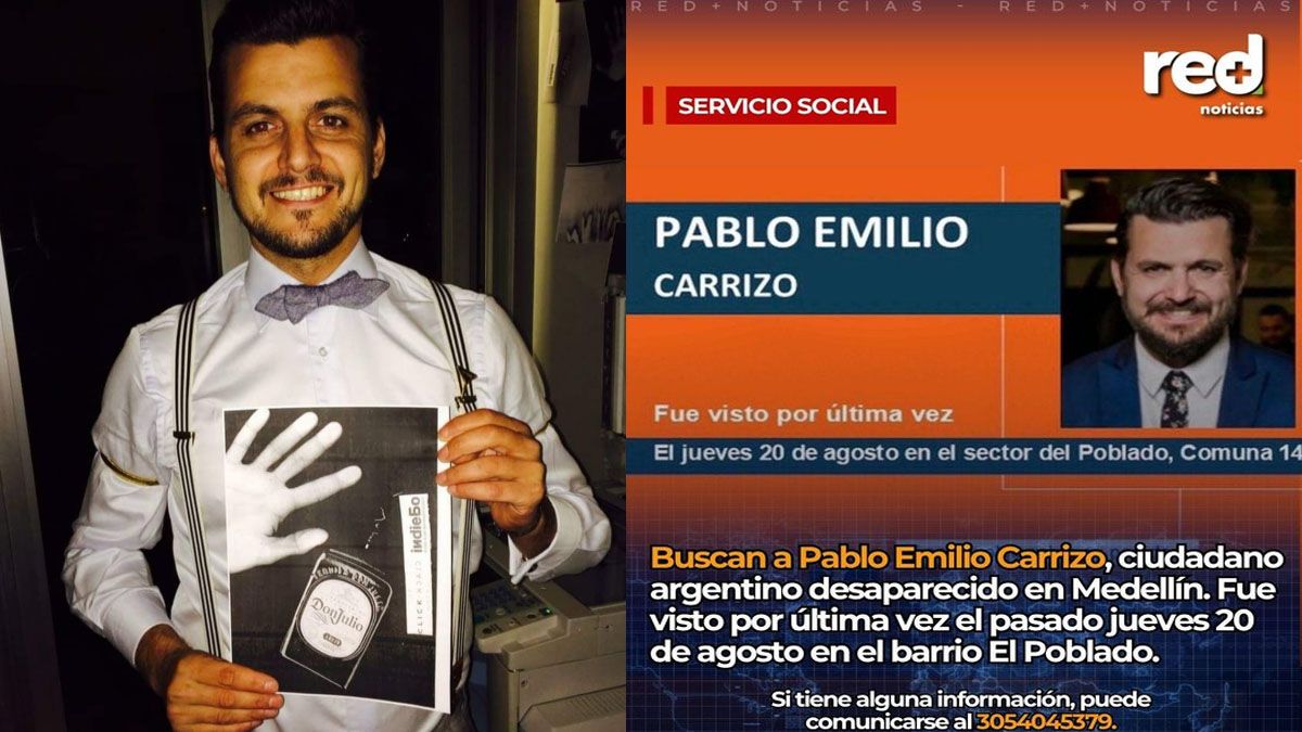 El barman argentino y los pedidos públicos por información sobre su paradero. (Foto: A24.com) El barman argentino y los pedidos públicos por información sobre su paradero. (Foto: A24.com)
