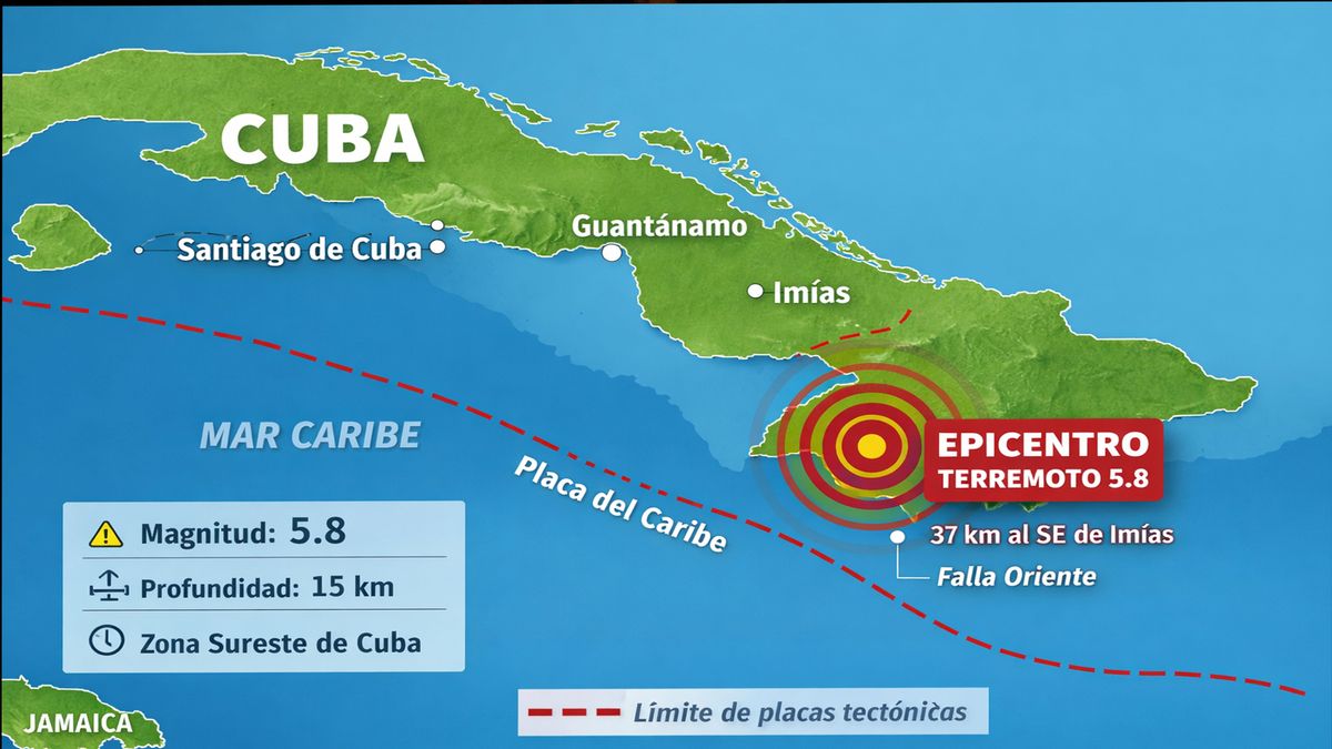 El terremoto en el sur de Cuba que se suma a la dura complicación de no tener energía eléctrica. (foto: A24.com)