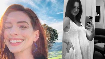 Anne Hathaway mostró su incipiente pancita