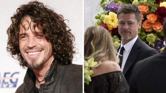 Brad Pitt se porta como un padre con los hijos de Chris Cornell