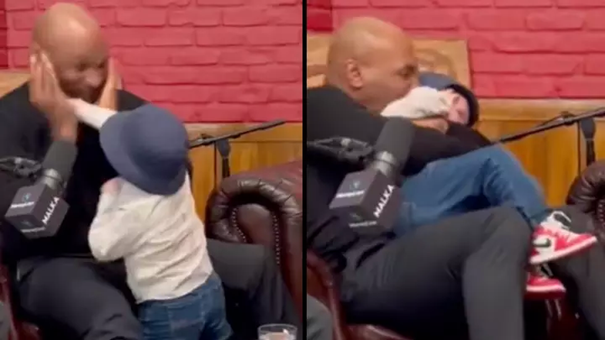 Mike Tyson protagonizó un divertido momento con Hasbulla. (Foto: Captura video)&nbsp;
