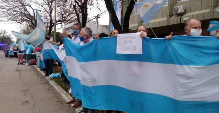 Protestas en Santa Fe contra la intervención de Vicentin
