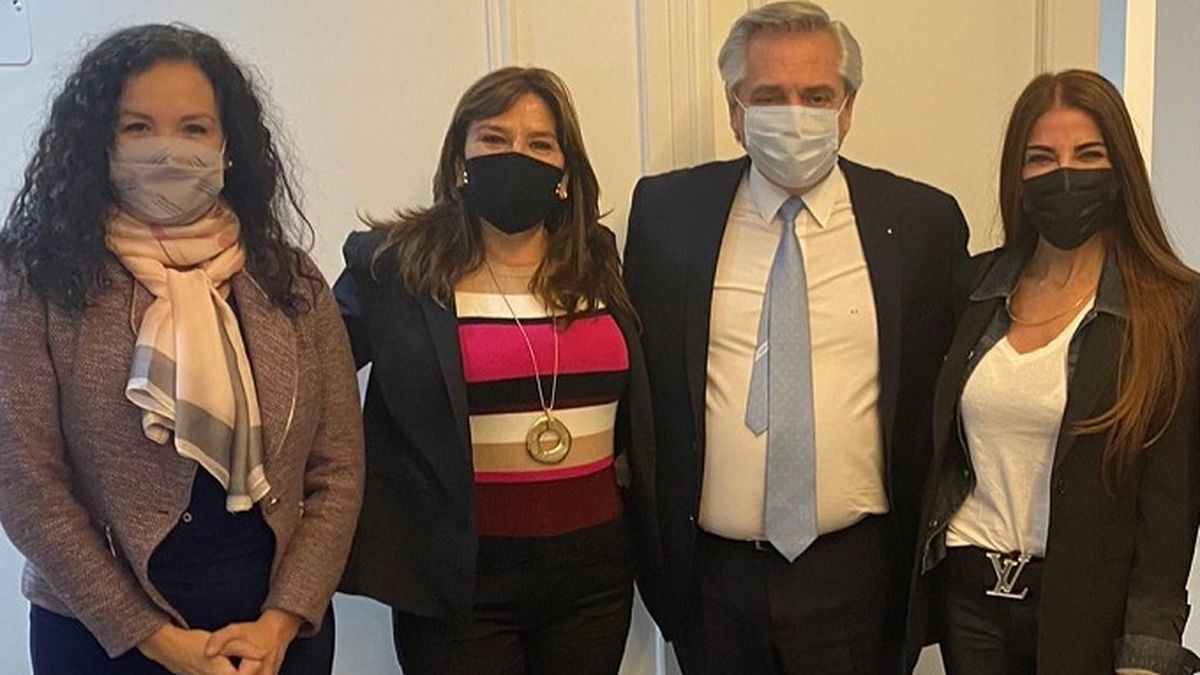 Zulemita Menem generó un encuentro entre presidente de Argentina Alberto Fernández y la vice gobernadora de La Rioja Florencia López junto a la intendenta Inés Brizuela y Doria.