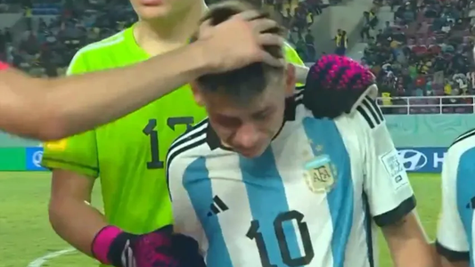 El doloroso llanto del Diablito Echeverri por la derrota de Argentina en el Mundial Sub-17