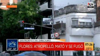 Flores: un conductor atropelló a una mujer, mató al hijo y huyó