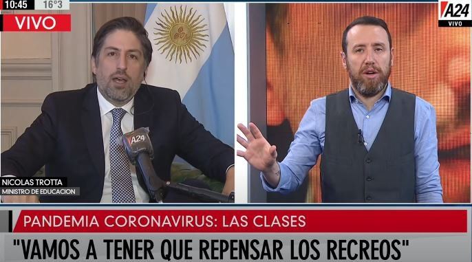 Trotta adelantó que los alumnos pasarán de grado y pidió no poner el foco en la calificación, sino en el proceso