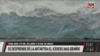 Así se desprendió el iceberg más grande del mundo