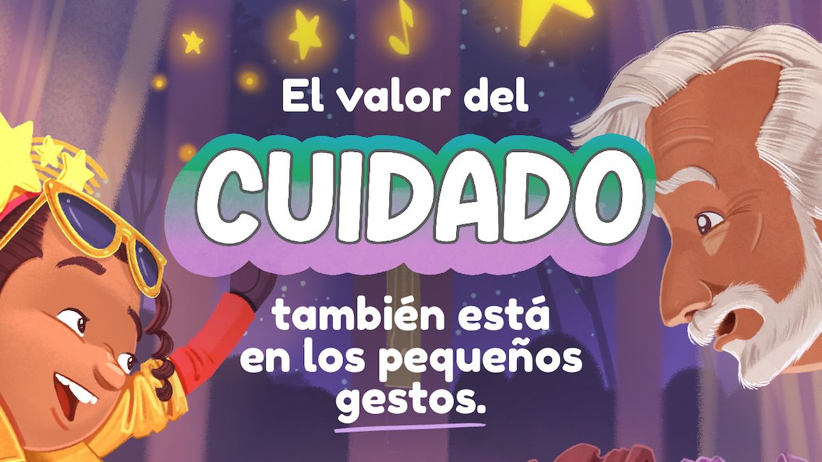 El spot principal de la iniciativa destaca el valor de los cuidados a través de situaciones cotidianas.&nbsp;