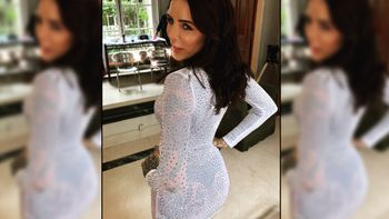 El inconveniente de Lelé (Candelaria Tinelli) con el vestido transparente